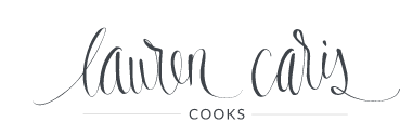 Custom logo for Lauren Caris Cooks by Powersful Studios