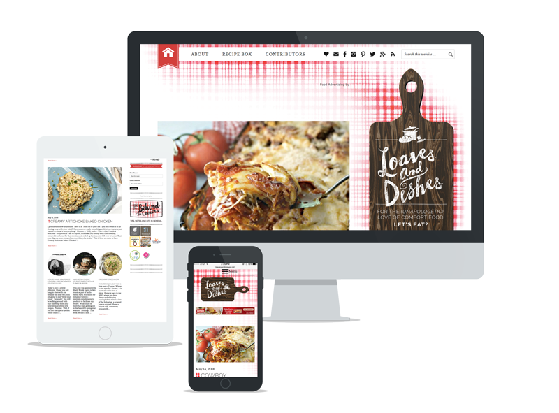 Website design for Loaves and Dishes by Powersful Studios