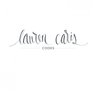 Custom logo for Lauren Caris Cooks by Powersful Studios