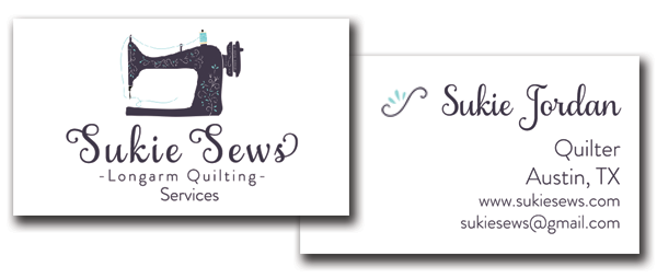 Business Cards for Sukie Sews by Powersful Studios