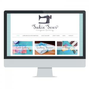 Sukie Sews website by Powersful Studios