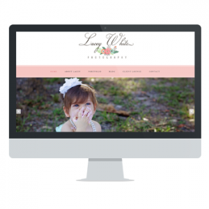 Lacey White Photography website by Powersful Sutdios
