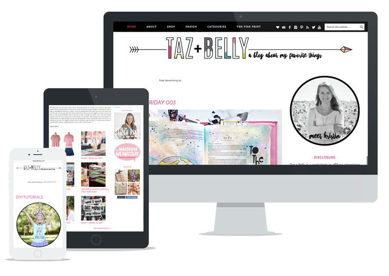 Website for Taz + Belly by Powersful Studios