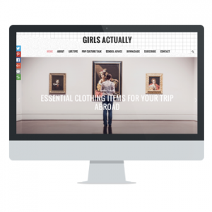 Website for Girls Actually by Powersful Studios