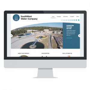 Website for SouthWest Water Company by Powersful Studios